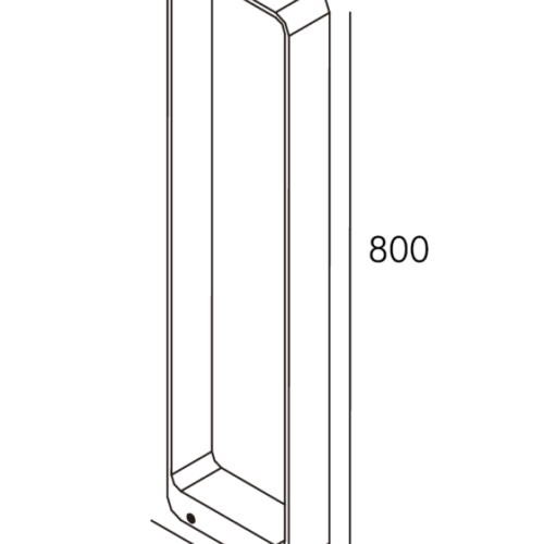 BOLLARD20CORCOLEN2080CM202.png BOLLARD CORCOLEN 6W IP65 27K NEGRO 800MM