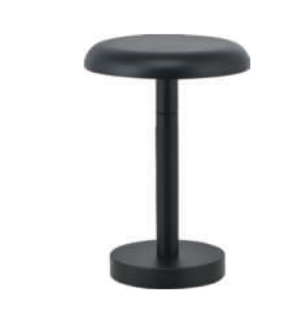 BOLLARD NIPA ORIENTABLE 7W IP65 27K NEGRO Φ140×600 24V