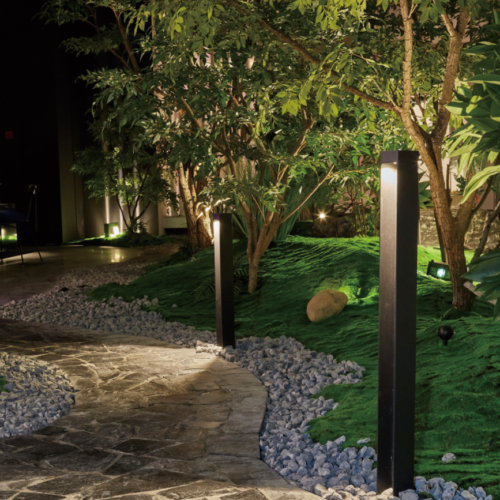 BOLLARD VERBENA 5W IP65 27K NEGRO