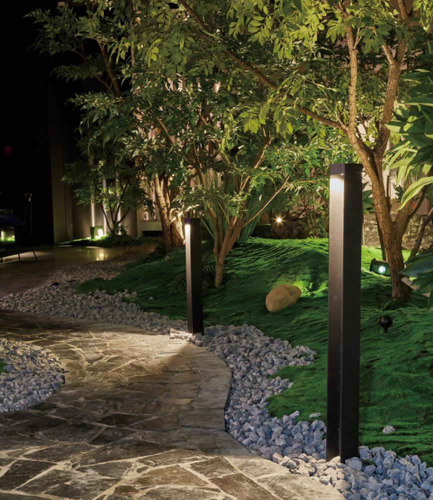 BOLLARD VERBENA 5W IP65 27K NEGRO