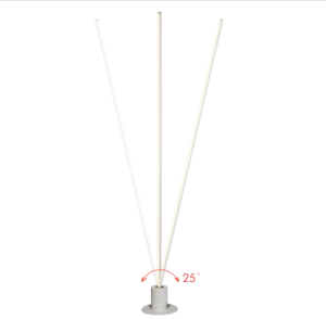 LUMINARIA DE PIE ROSA FLOOR LAMP DIM 18W 30K NEGRO