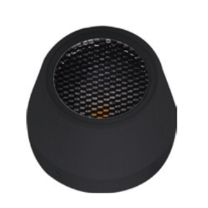 LUMINARIA DE PISO PATAGUA IP65 27K NEGRO Φ80×61MM