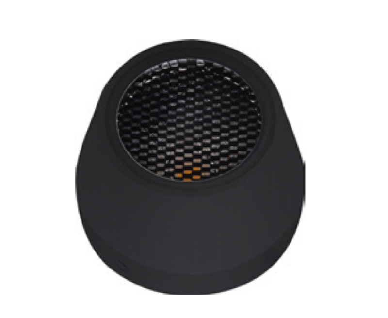 6682.png LUMINARIA DE PISO PATAGUA IP65 30K NEGRO Φ80×61MM