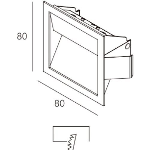 7364c.jpg APLIQUE INTERIOR NELLO 3W 27K BLANCO EMBUTIDO