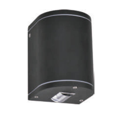 APLIQUE EXTERIOR MUTISIA BIDIRECCIONAL IP65 27K NEGRO 2×3W