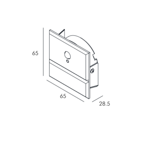 APLIQUE INTERIOR JULIA SENSOR 3W 27K BLANCO EMBUTIDO