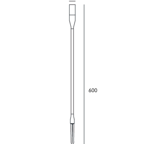 BOLLARD TRITOMA 1W IP65 30K NEGRO 24V