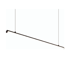 LUMINARIA COLGANTE ALICE 20W 30K NEGRO Φ30×900MM