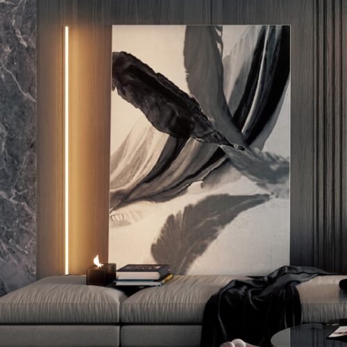 LUMINARIA DE PIE ROSA FLOOR LAMP DIM 18W 30K NEGRO