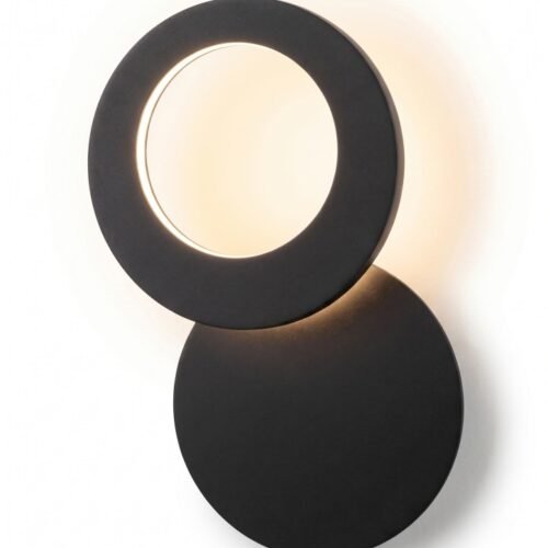 APLIQUE INTERIOR EVE MOVIL 5W 30K NEGRO
