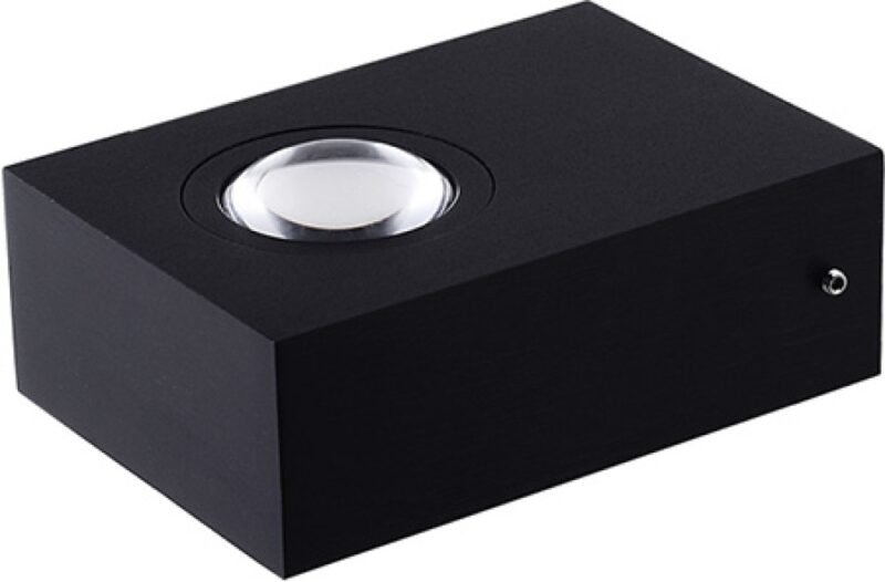 APLIQUE EXTERIOR GRACILE BIDIRECCIONAL IP65 27K NEGRO 2×1W