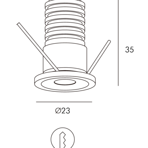 PICCOLO2002201.png DOWNLIGHT PICCOLO EMBUTIDO 1W 27K BLANCO
