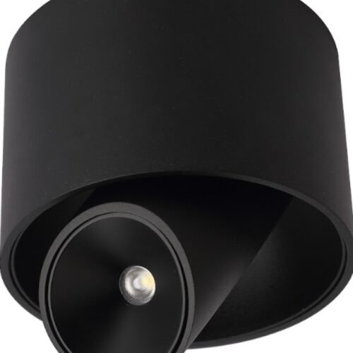DOWNLIGHT SUN ORIENTABLE SOBREPUESTO 7W 30K NEGRO