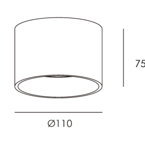 DOWNLIGHT RAVENNA SOBREPUESTO 15W IP44 30K BLANCO