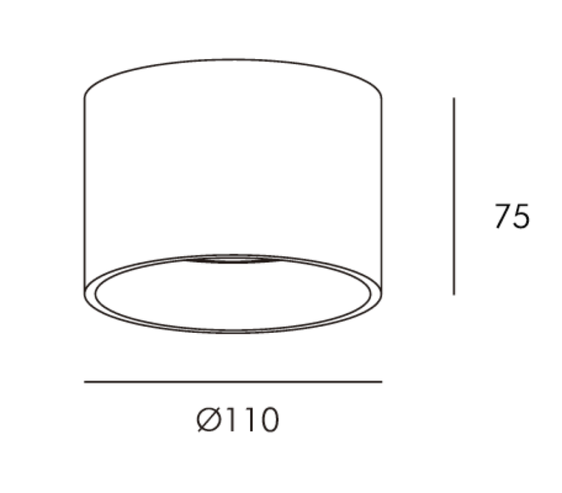 DOWNLIGHT RAVENNA SOBREPUESTO 15W IP44 30K BLANCO