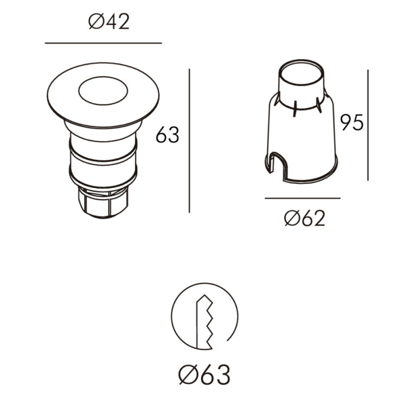 STEPLIGHT20PIRITA20180201-1.png LUMINARIA DE PISO PIRITA UP 3W IP67 27K ALUMINIO 24V