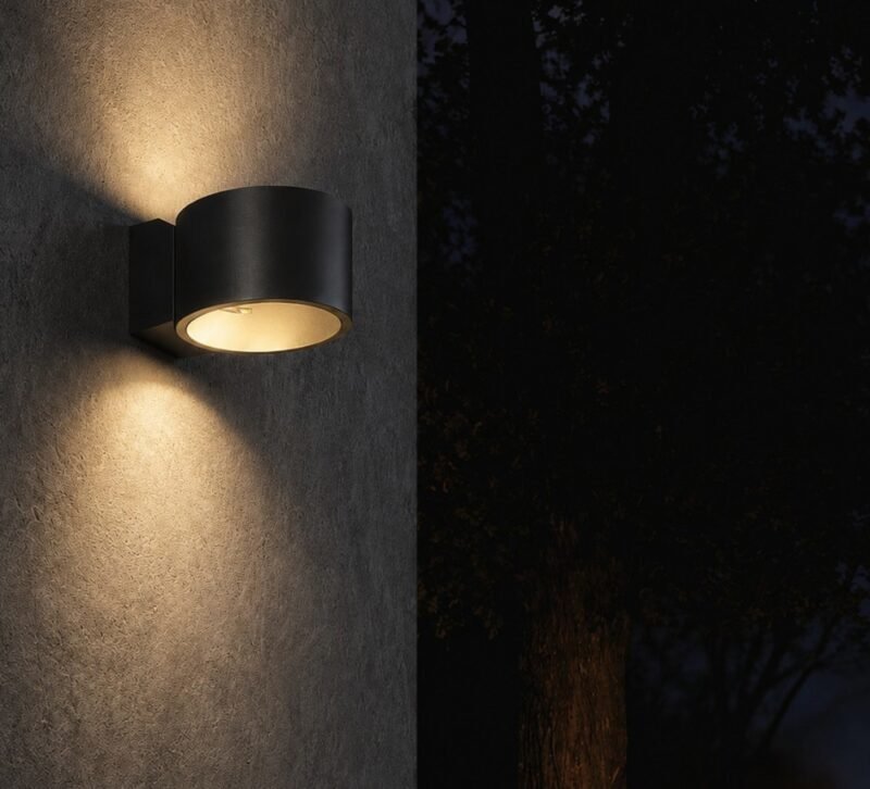 APLIQUE EXTERIOR MELI 3W IP54 27K NEGRO